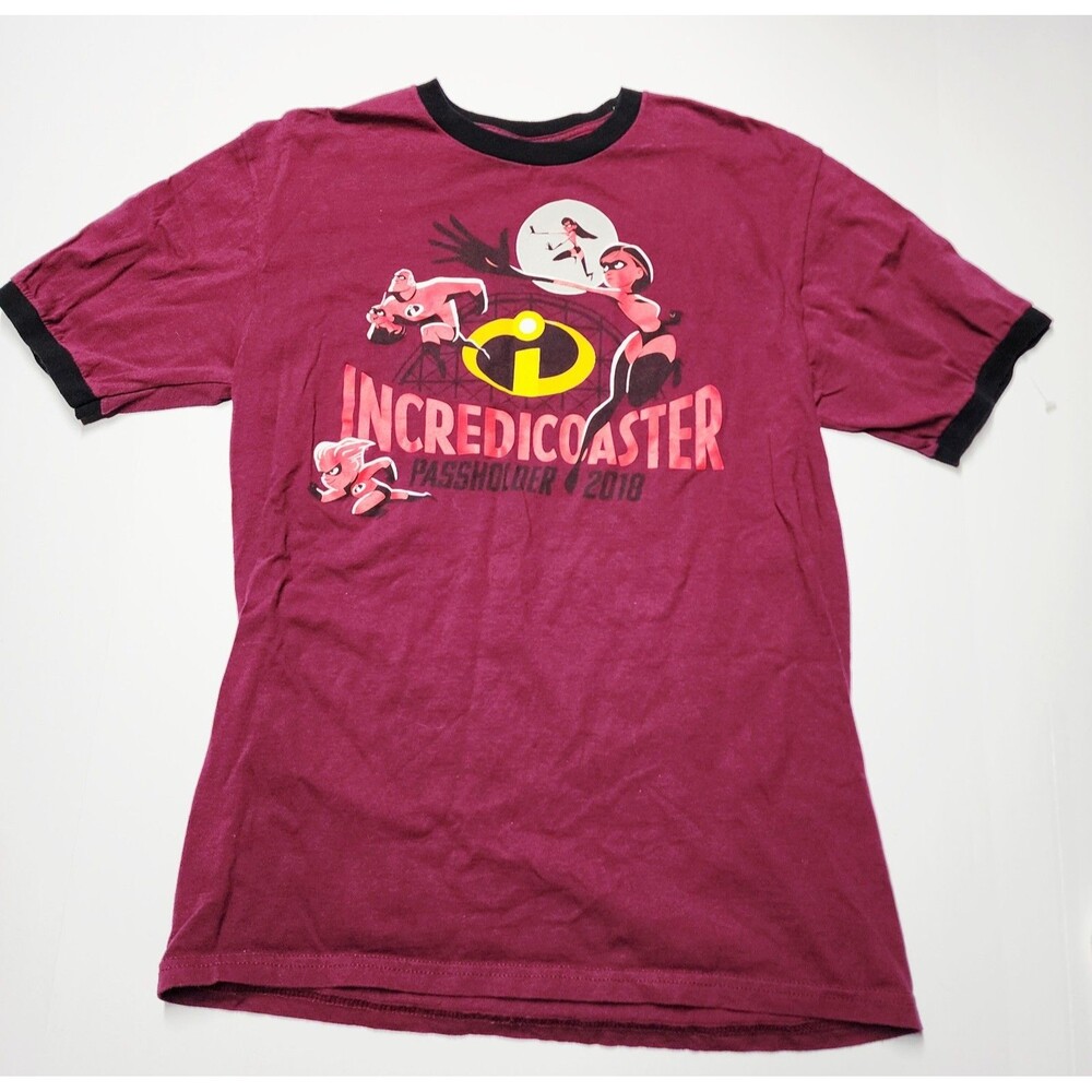 Disney Parks 2018 Passholder Incredicoaster Ringer Tee T-Shirt Adult Unisex M